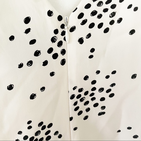 NWT C/MEO COLLECTIVE INTERRUPT White DRESS in polka dot confetti print size M - Picture 14 of 16